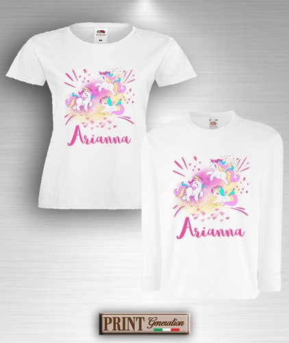 Shirt unicorno con - t-shirt, nome